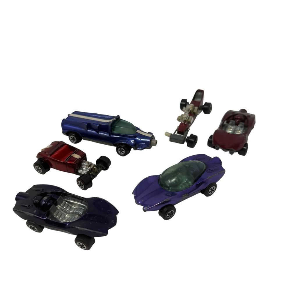 Vintage Topper Johnny Lightning Lot 6 Cars Custom Turbine Dragster 1960s 70s